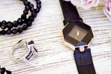Fashion Accessories - Black and Gold-colored Analog Watch With Leather Strap